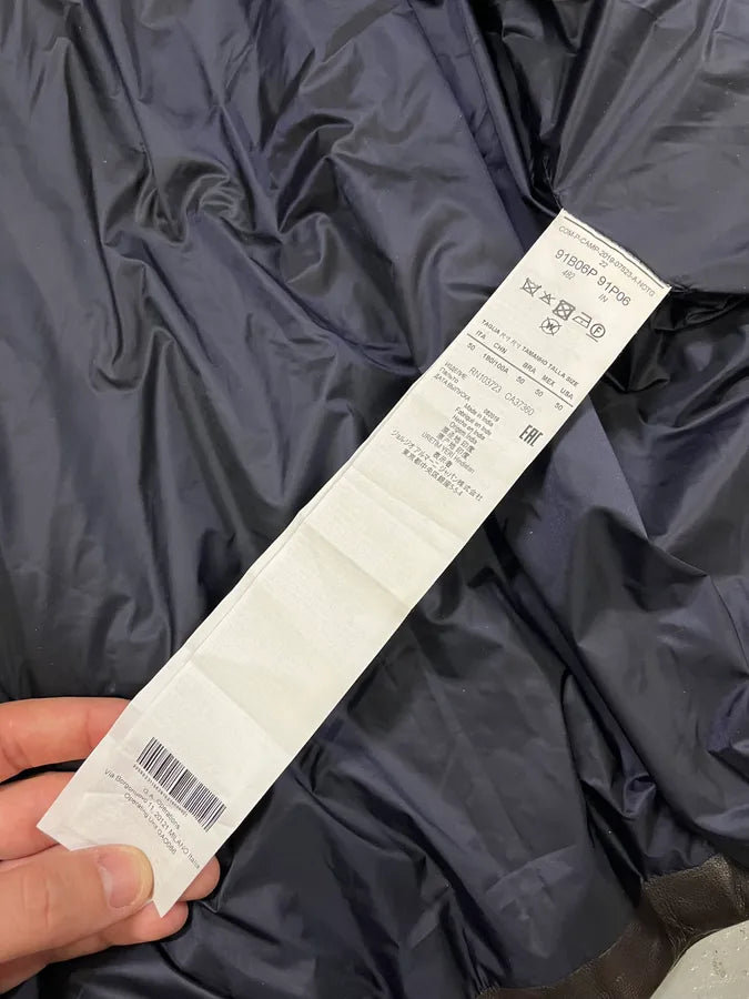 AW2019 Emporio Armani Grey Leather Lines Hooded Jacket xYGYUHA 9