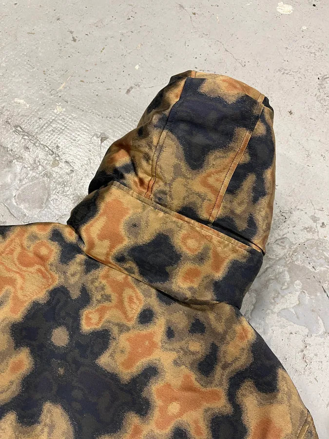 AW2019 Emporio Armani Impressionist Wavy Effect Beige Navy Jacket FgmHyli 15