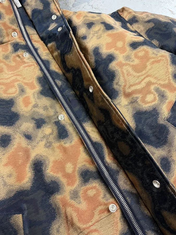 AW2019 Emporio Armani Impressionist Wavy Effect Beige Navy Jacket FgmHyli 6