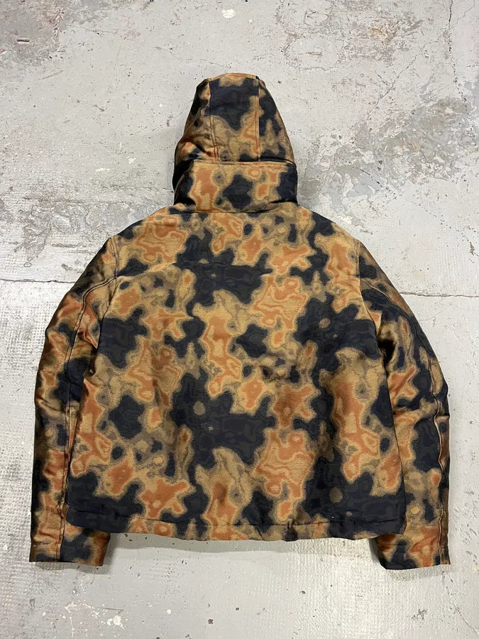 AW2019 Emporio Armani Impressionist Wavy Effect Beige Navy Jacket FgmHyli 7