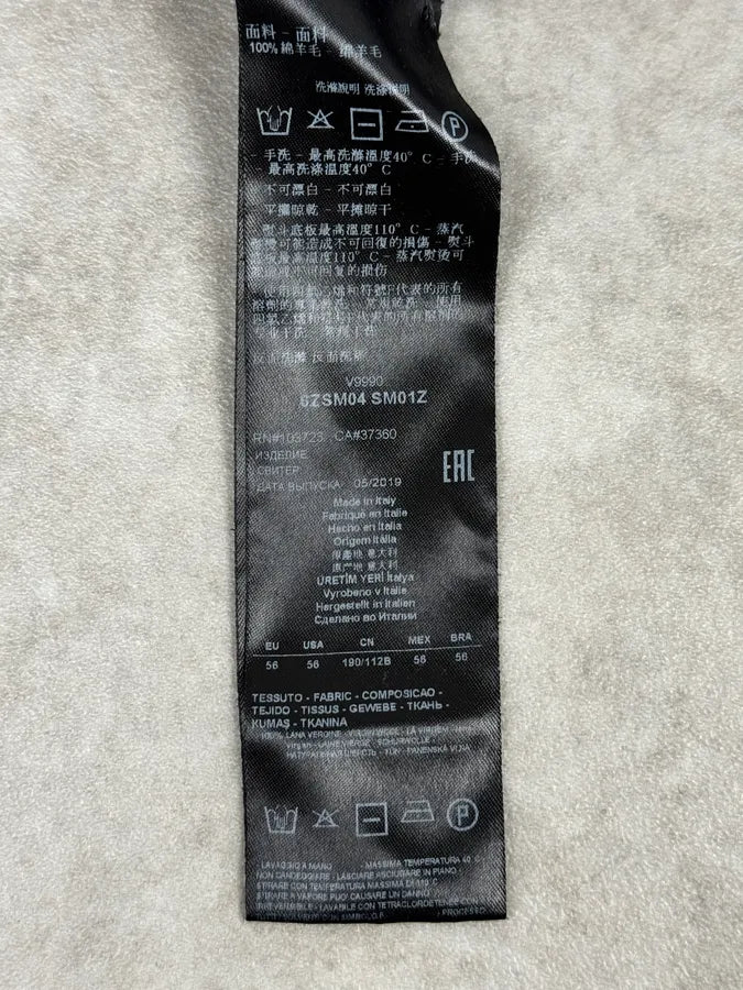 AW2019 Giorgio Armani Grey Crumbled Wool Turtleneck DIfBaWb 8