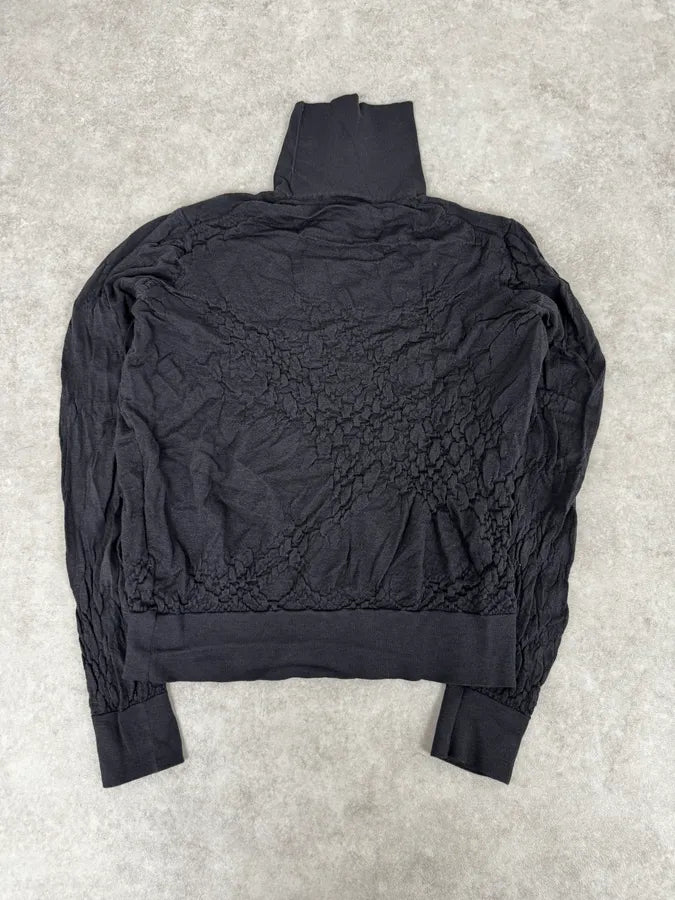 AW2019 Giorgio Armani Grey Crumbled Wool Turtleneck DIfBaWb 3