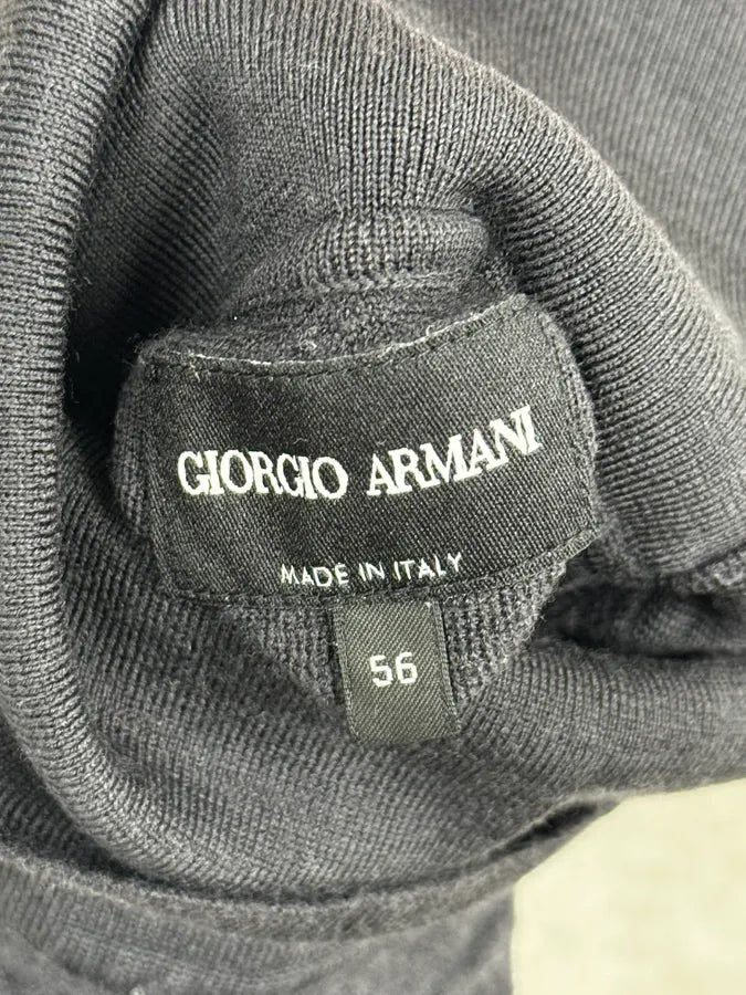 AW2019 Giorgio Armani Grey Crumbled Wool Turtleneck DIfBaWb 7