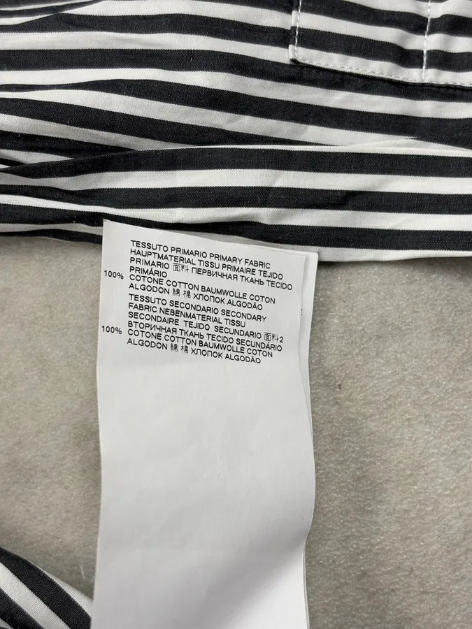 AW2019 Maison Margiela Black & White Deconstructed Striped Shirt yQGkWJj 12