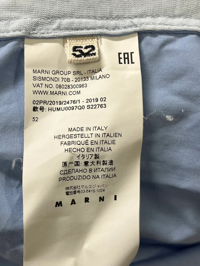 AW2019 Marni Two Tone Blue Longsleeves Shirt OxAuEWN 7