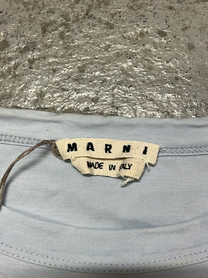 AW2019 Marni Two Tone Blue Longsleeves Shirt OxAuEWN 9