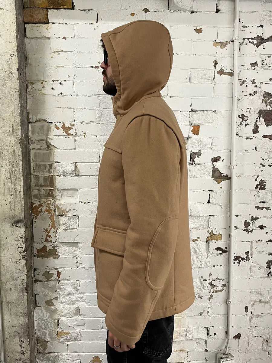 AW2019 Prada Beige Hooded Classy Jacket QRjtDJo 2
