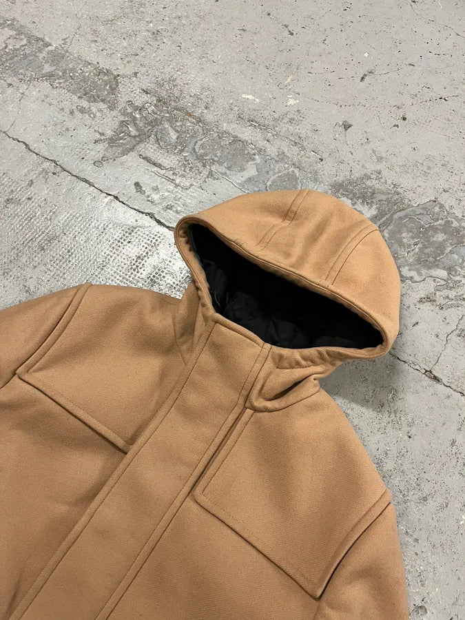 AW2019 Prada Beige Hooded Classy Jacket QRjtDJo 5