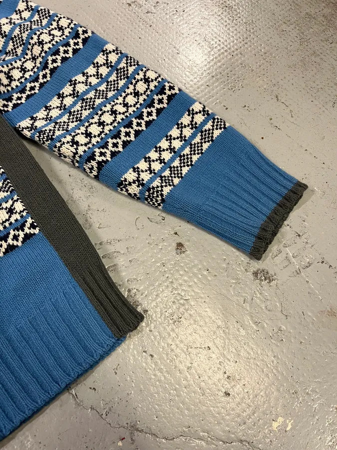 AW2019 Prada Blue Contemporary Wool Sweater HYlFqki 5