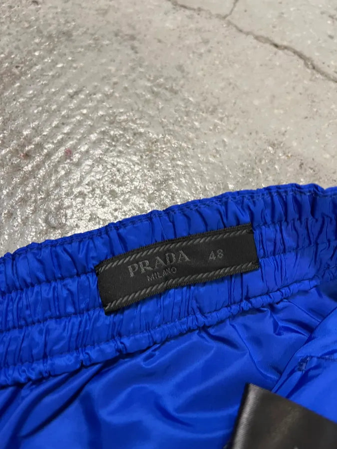 AW2019 Prada Electric Blue Nylon Pants gJtBEOn 11