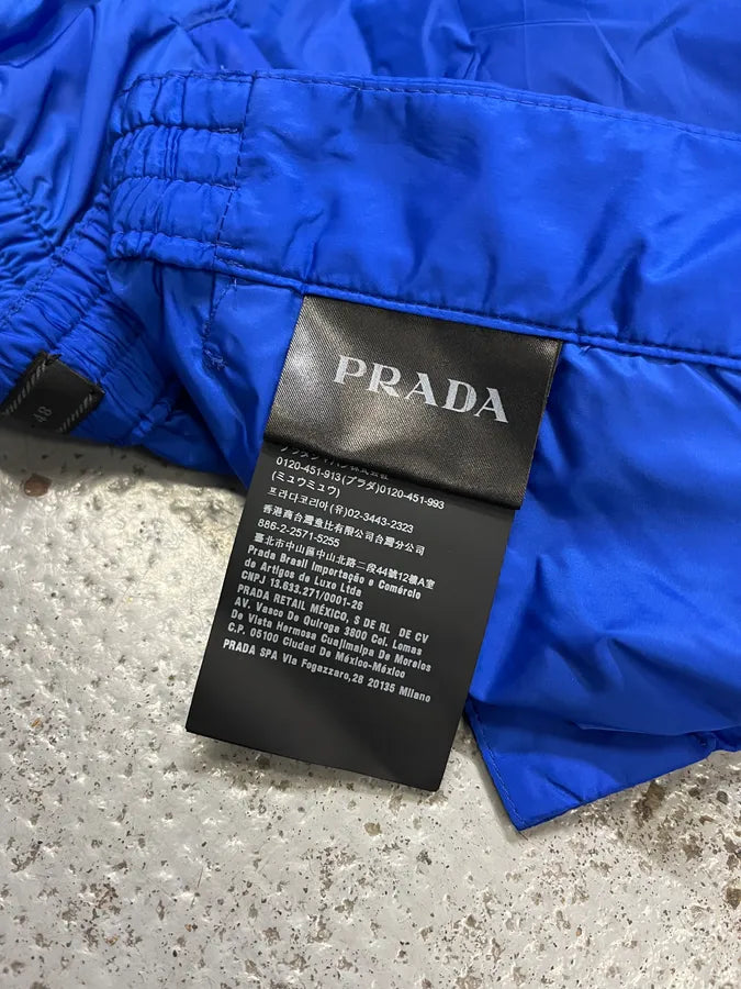 AW2019 Prada Electric Blue Nylon Pants gJtBEOn 12