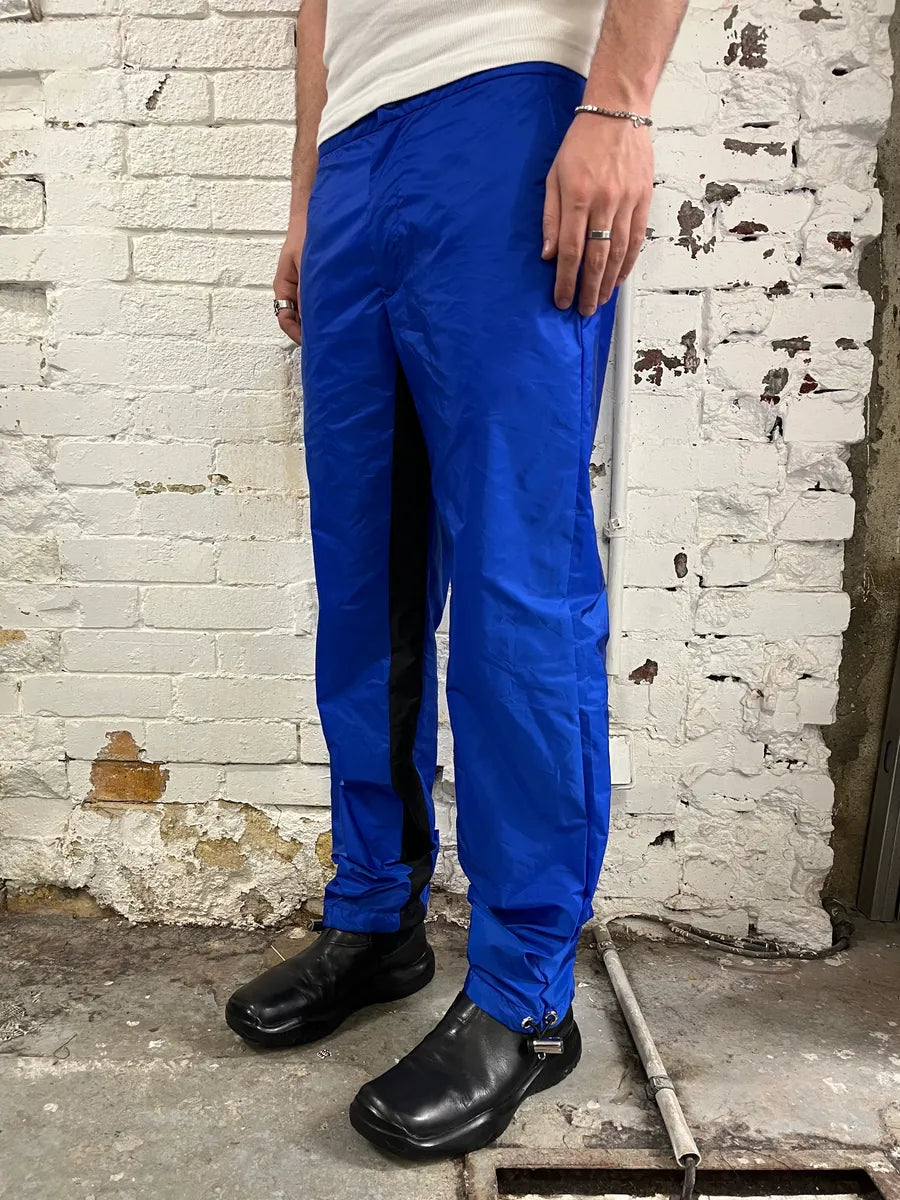 AW2019 Prada Electric Blue Nylon Pants gJtBEOn 2