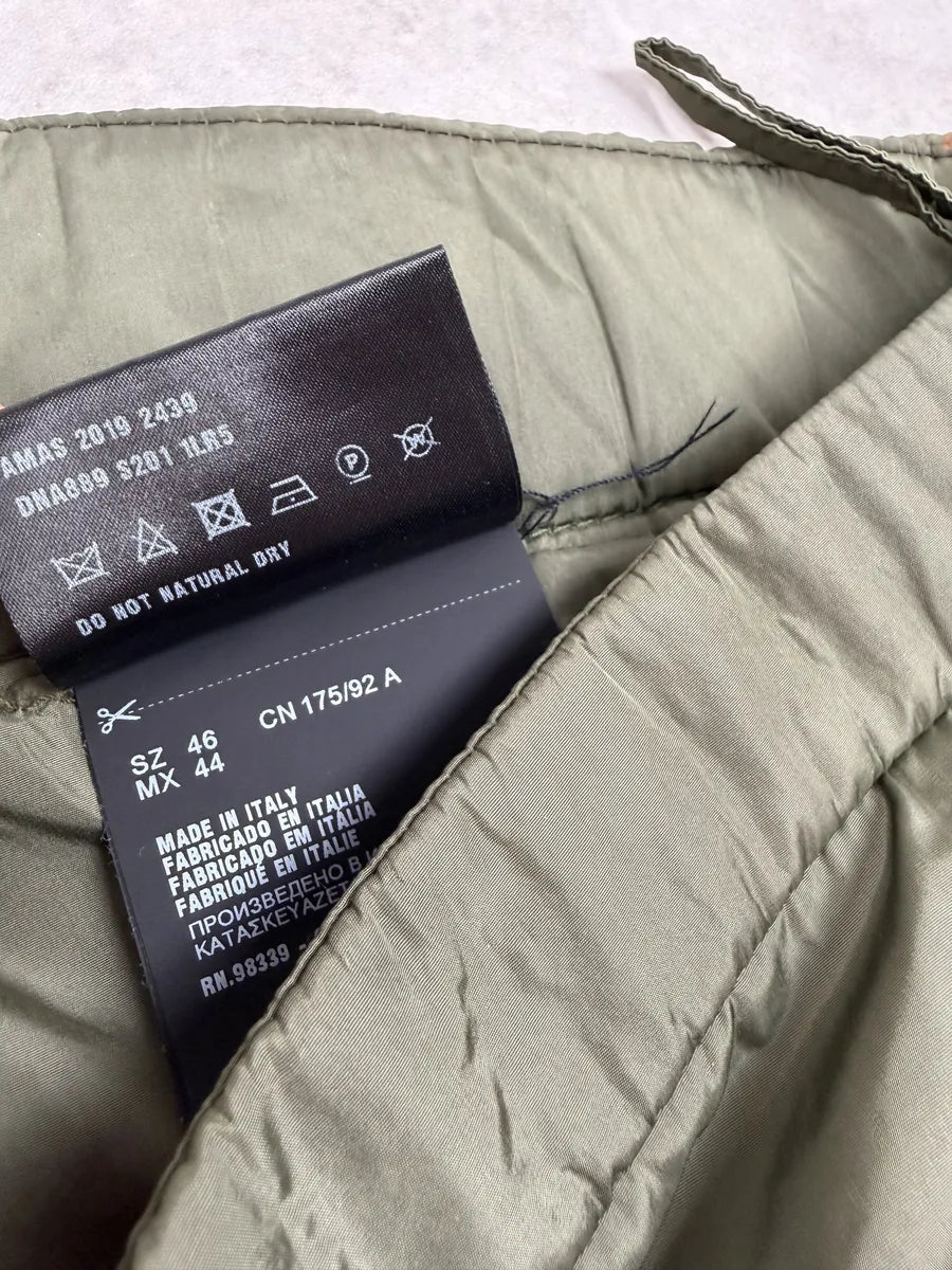 AW2019 Prada Linea Rossa Tactical Nylon Green Pants drIYrGa 11