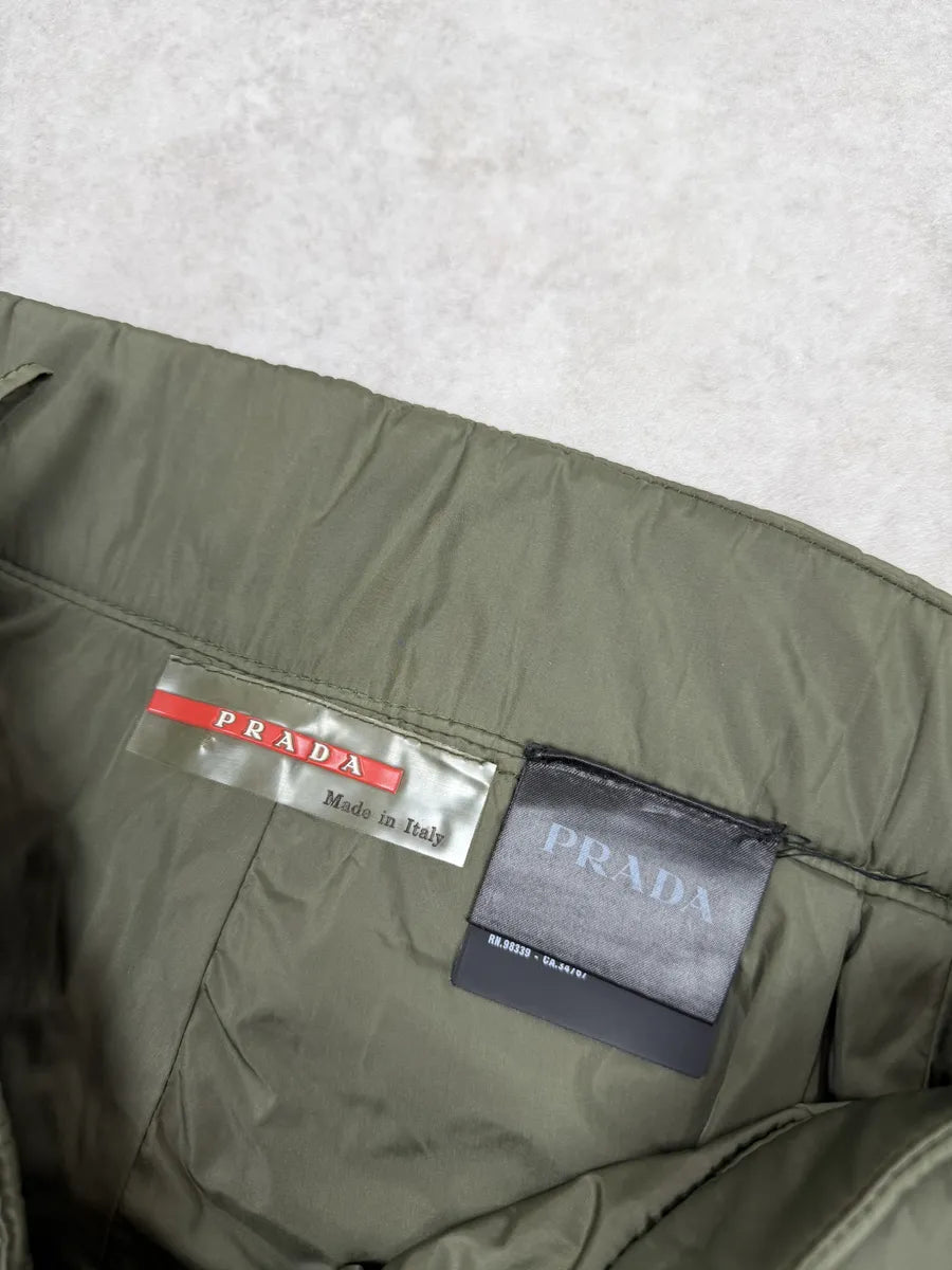 AW2019 Prada Linea Rossa Tactical Nylon Green Pants drIYrGa 12