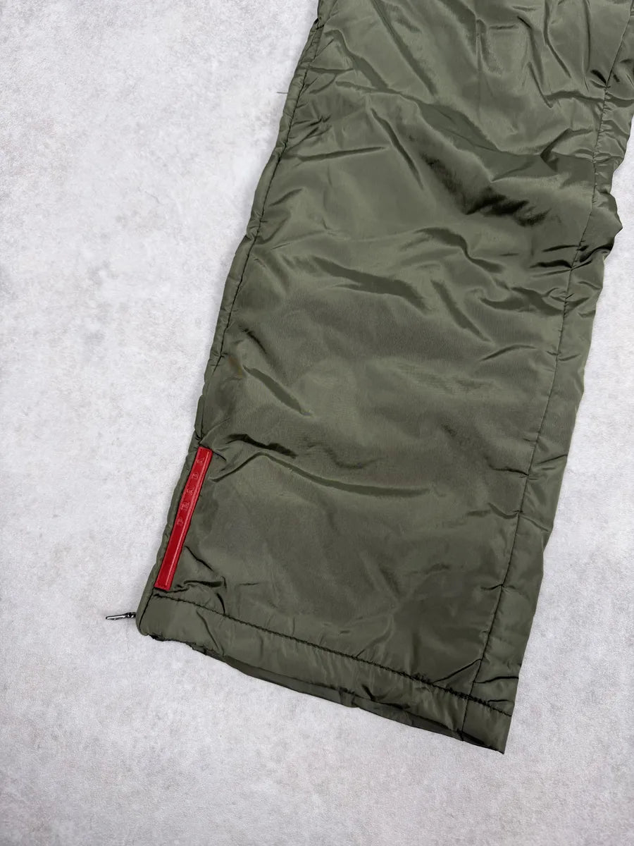 AW2019 Prada Linea Rossa Tactical Nylon Green Pants drIYrGa 13