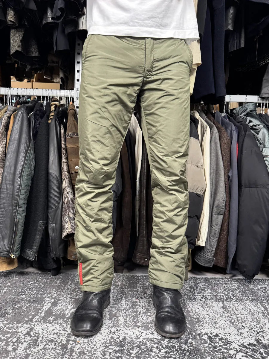 AW2019 Prada Linea Rossa Tactical Nylon Green Pants drIYrGa 3