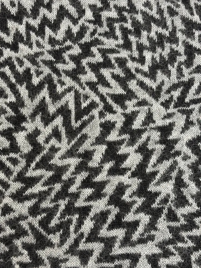 AW2019 Saint Laurent Black & Grey Wool Contemporary Sweater wvIcpAN 7