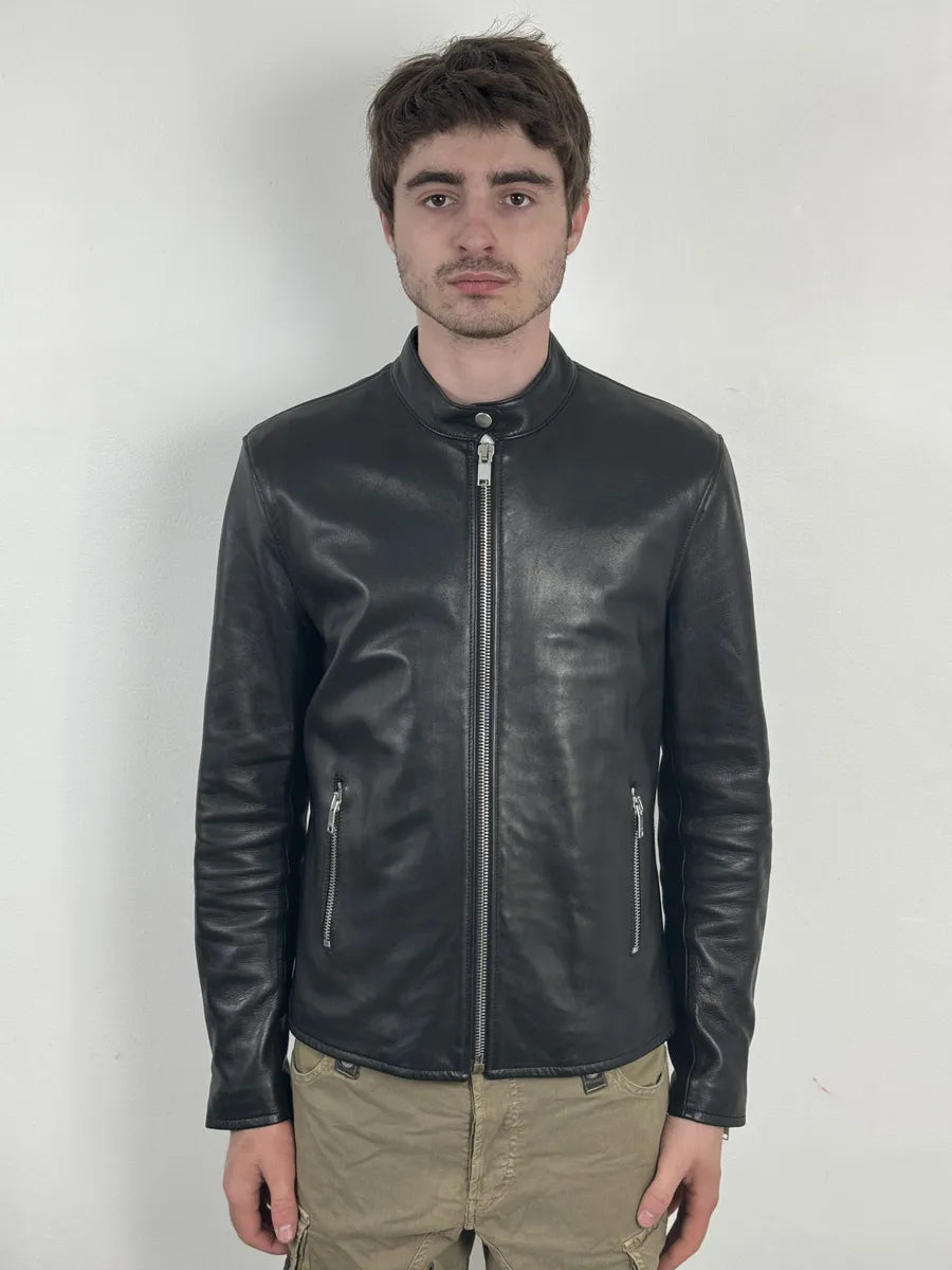 AW2019 Saint Laurent Black Premium Multi Zip Biker Leather Jacket tQaRHqj 2