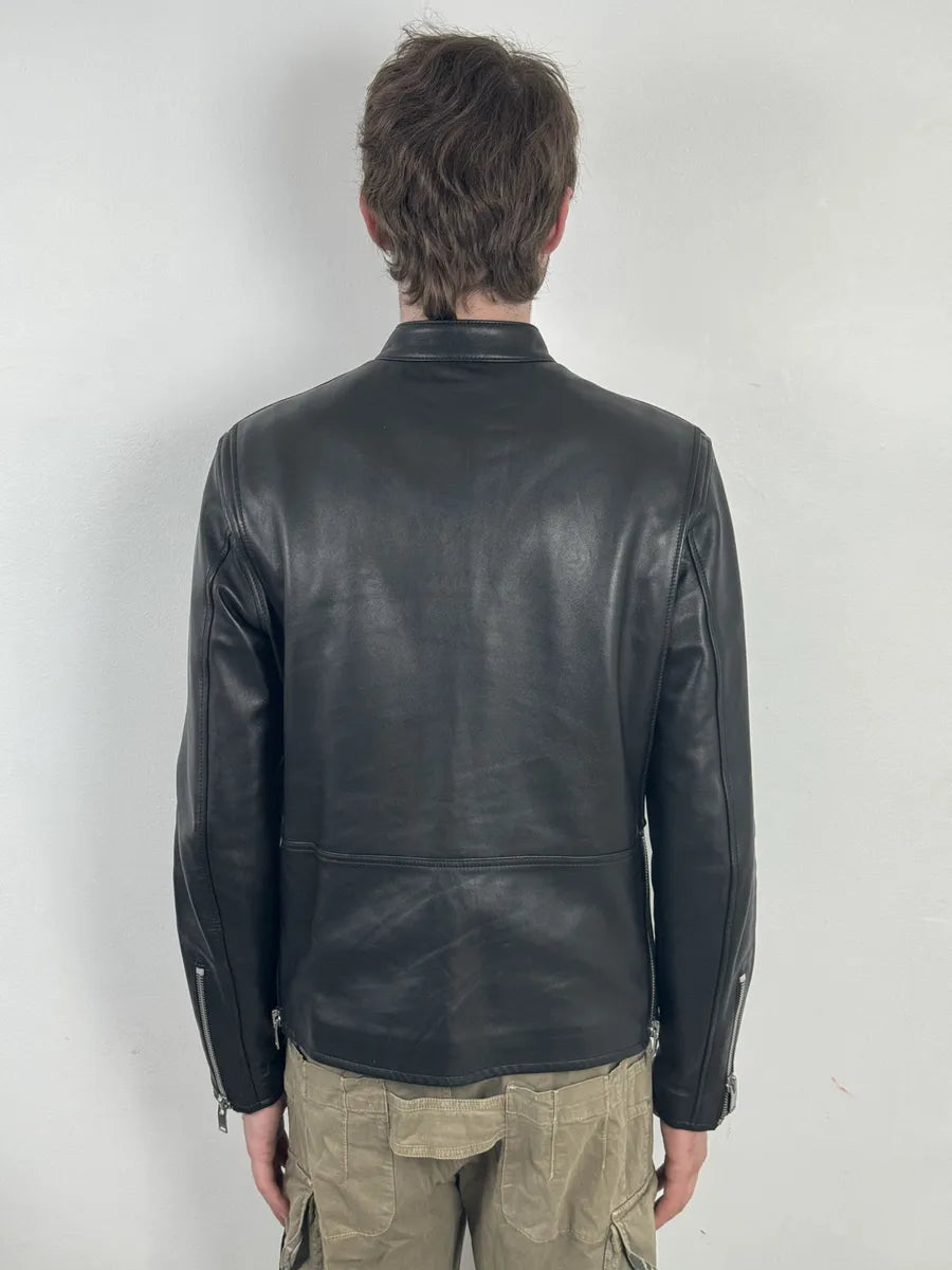 AW2019 Saint Laurent Black Premium Multi Zip Biker Leather Jacket tQaRHqj 3