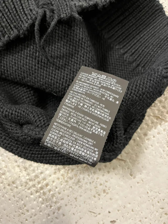 AW2019 Saint Laurent Distressed Black Sweater eSwXXnM 9