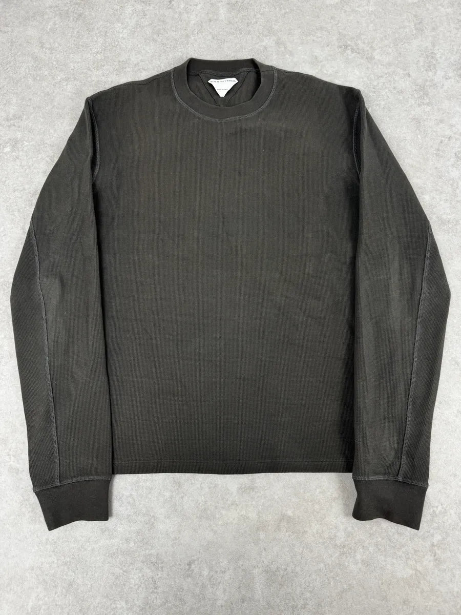 AW2020 Bottega Veneta Brown Classy Waffled Sweater OWdKFoL 0