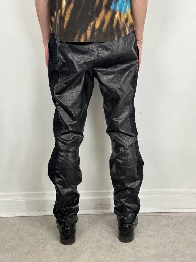 AW2020 Dries Van Noten Black Biker Pants vvEUggp 2