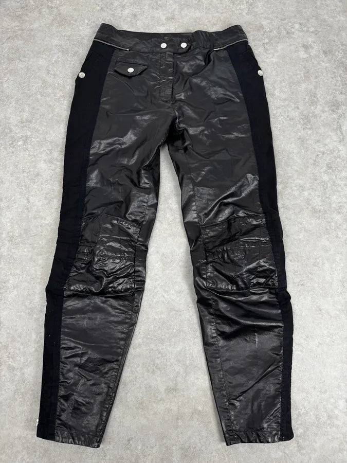 AW2020 Dries Van Noten Black Biker Pants vvEUggp 3