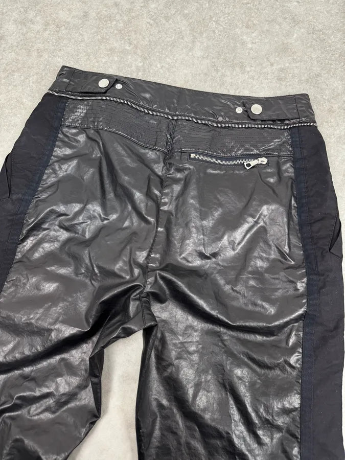 AW2020 Dries Van Noten Black Biker Pants vvEUggp 6