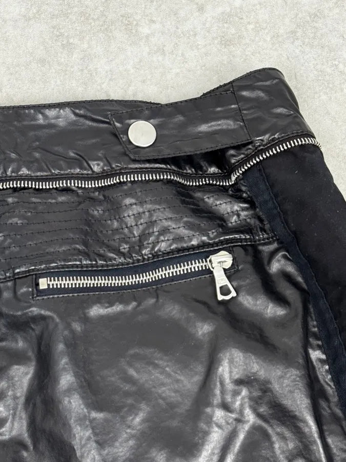 AW2020 Dries Van Noten Black Biker Pants vvEUggp 7