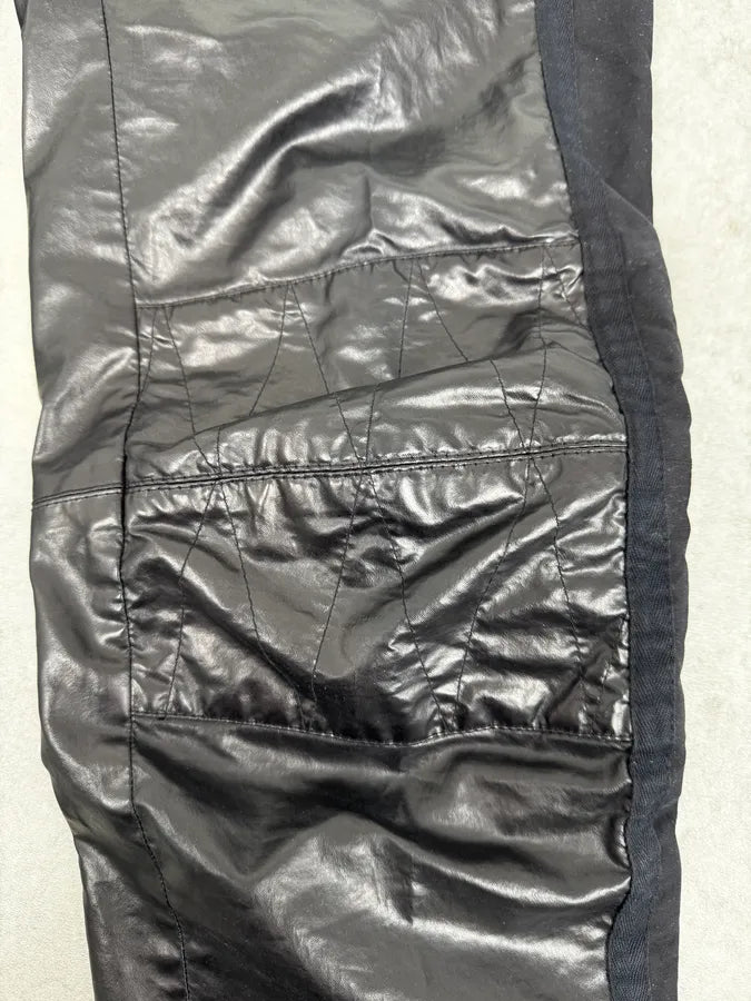 AW2020 Dries Van Noten Black Biker Pants vvEUggp 8