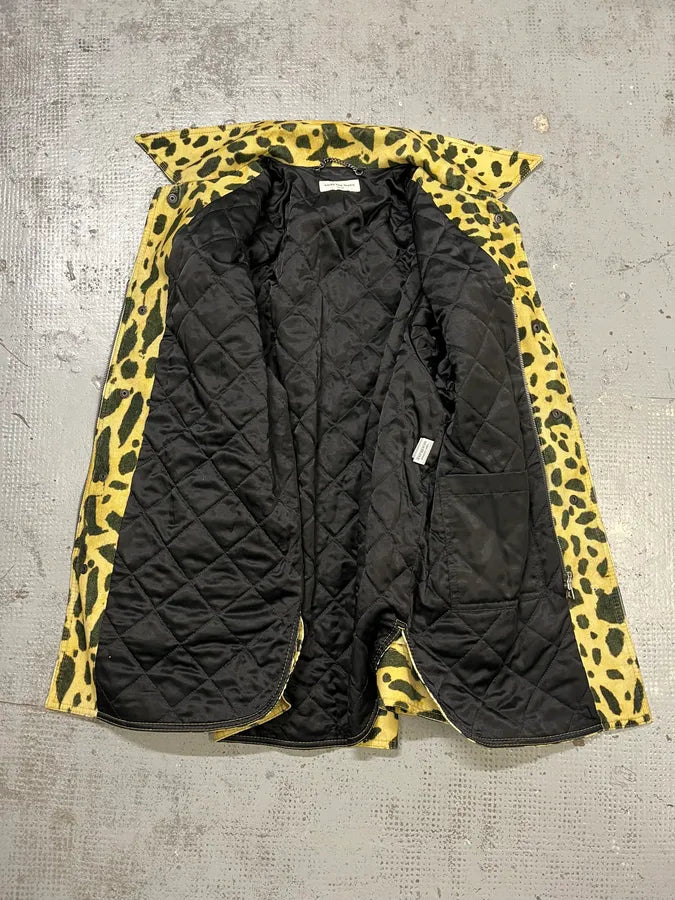 AW2020 Dries Van Noten Corduroy Leopard Yellow Jacket Nsdontt 11
