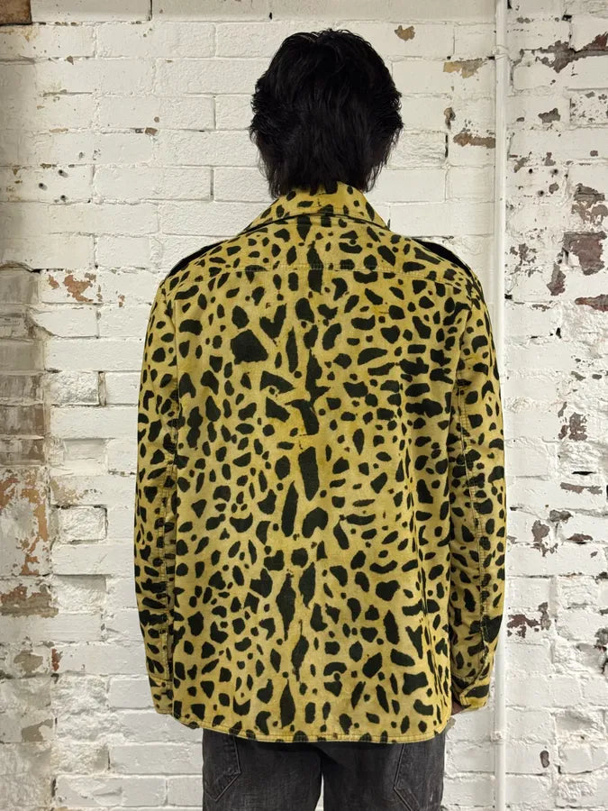 AW2020 Dries Van Noten Corduroy Leopard Yellow Jacket Nsdontt 2
