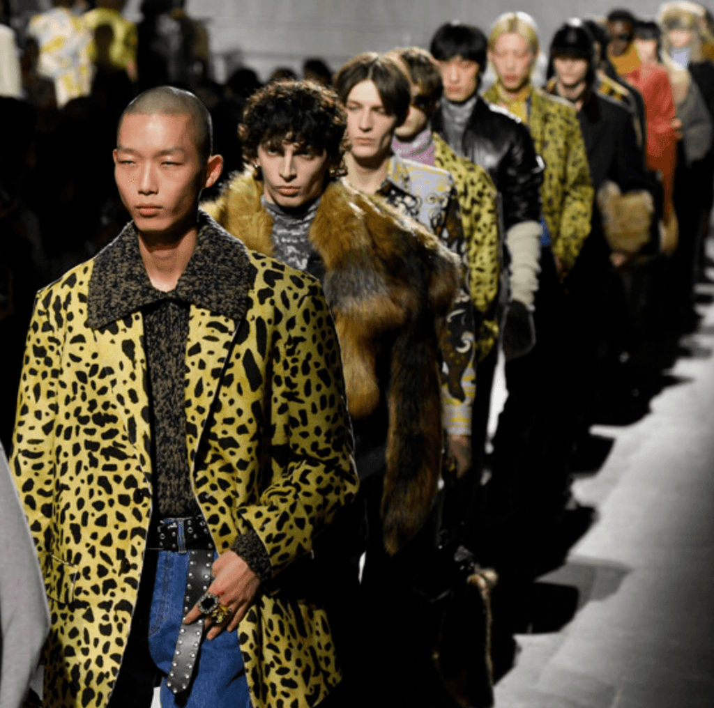 AW2020 Dries Van Noten Corduroy Leopard Yellow Jacket Nsdontt 3