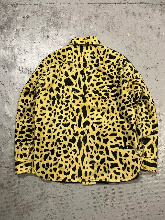 AW2020 Dries Van Noten Corduroy Leopard Yellow Jacket Nsdontt 7