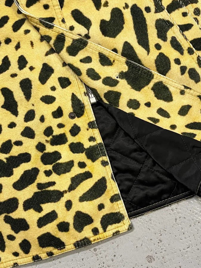 AW2020 Dries Van Noten Corduroy Leopard Yellow Jacket Nsdontt 9