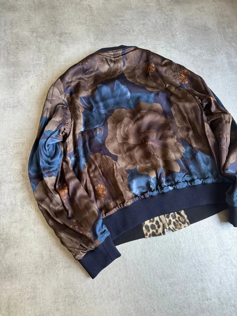 AW2020 Dries Van Noten Reversible Leopard Bomber Jacket EMaQmyY 4
