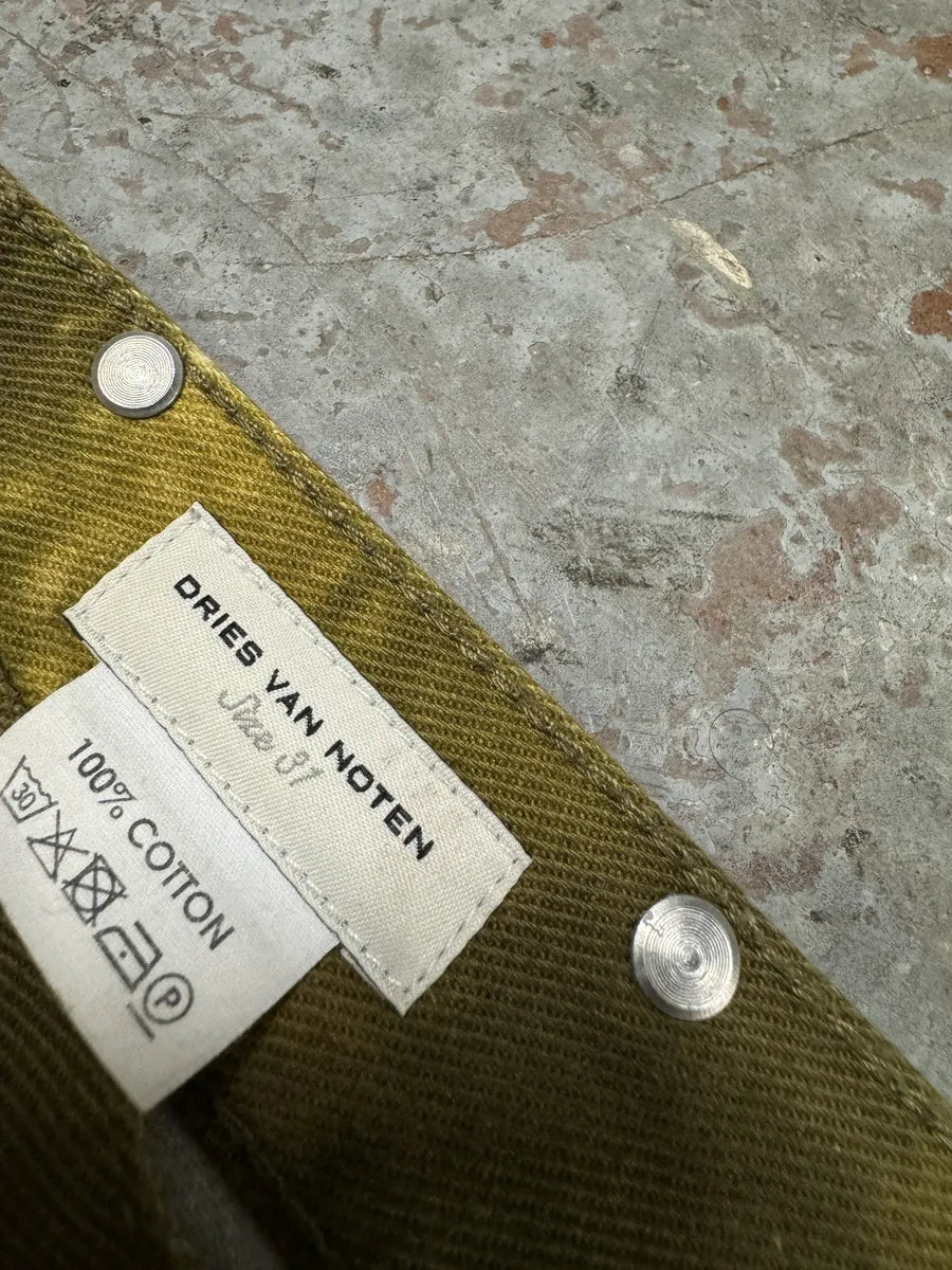 AW2020 Dries Van Noten Tiger Gold Pants SePVWOm 11