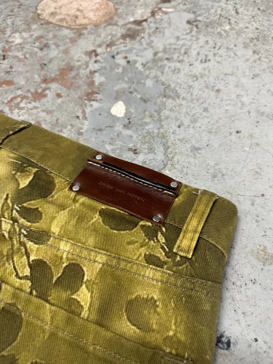 AW2020 Dries Van Noten Tiger Gold Pants SePVWOm 8