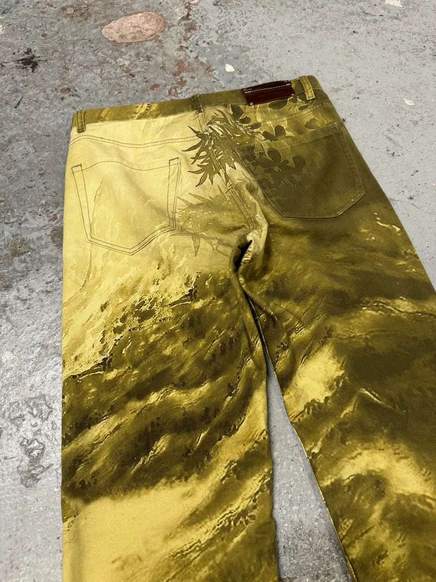 AW2020 Dries Van Noten Tiger Gold Pants SePVWOm 9