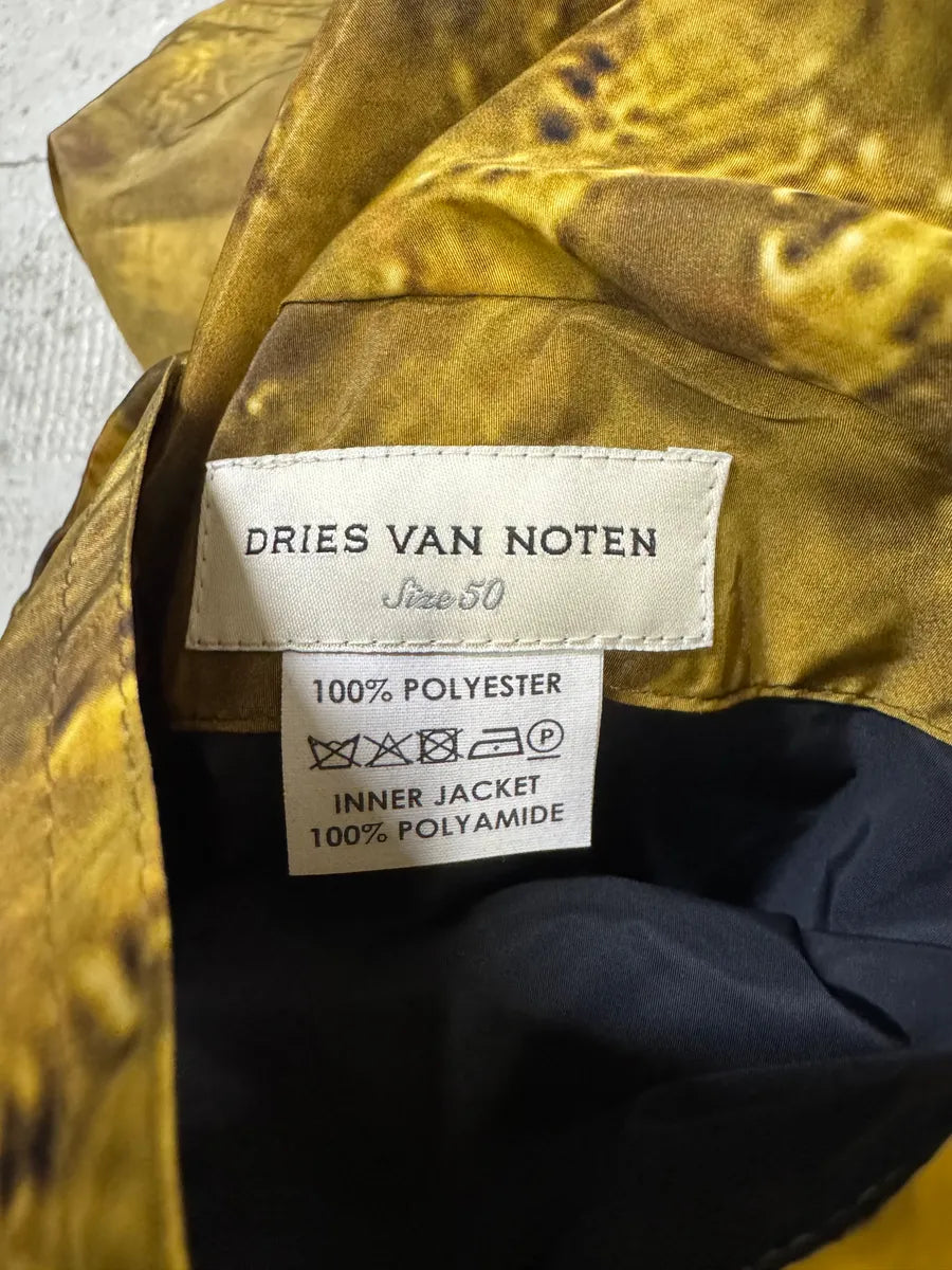 AW2020 Dries Van Noten Tiger Print Reversible Trench Coat lwOnWLS 8