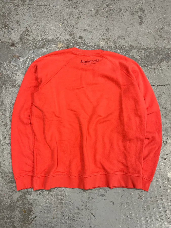 AW2020 Dsquared2 Love is Orange Contemporary Crewneck Sweater gZhZWXD 6