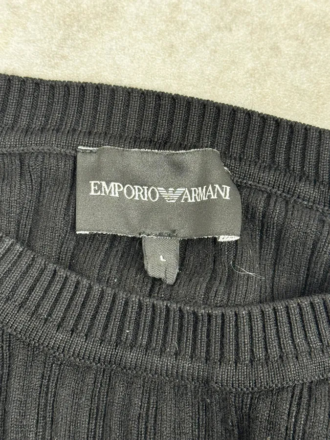 AW2020 Emporio Armani Black Light Sweater RPdcSvZ 7