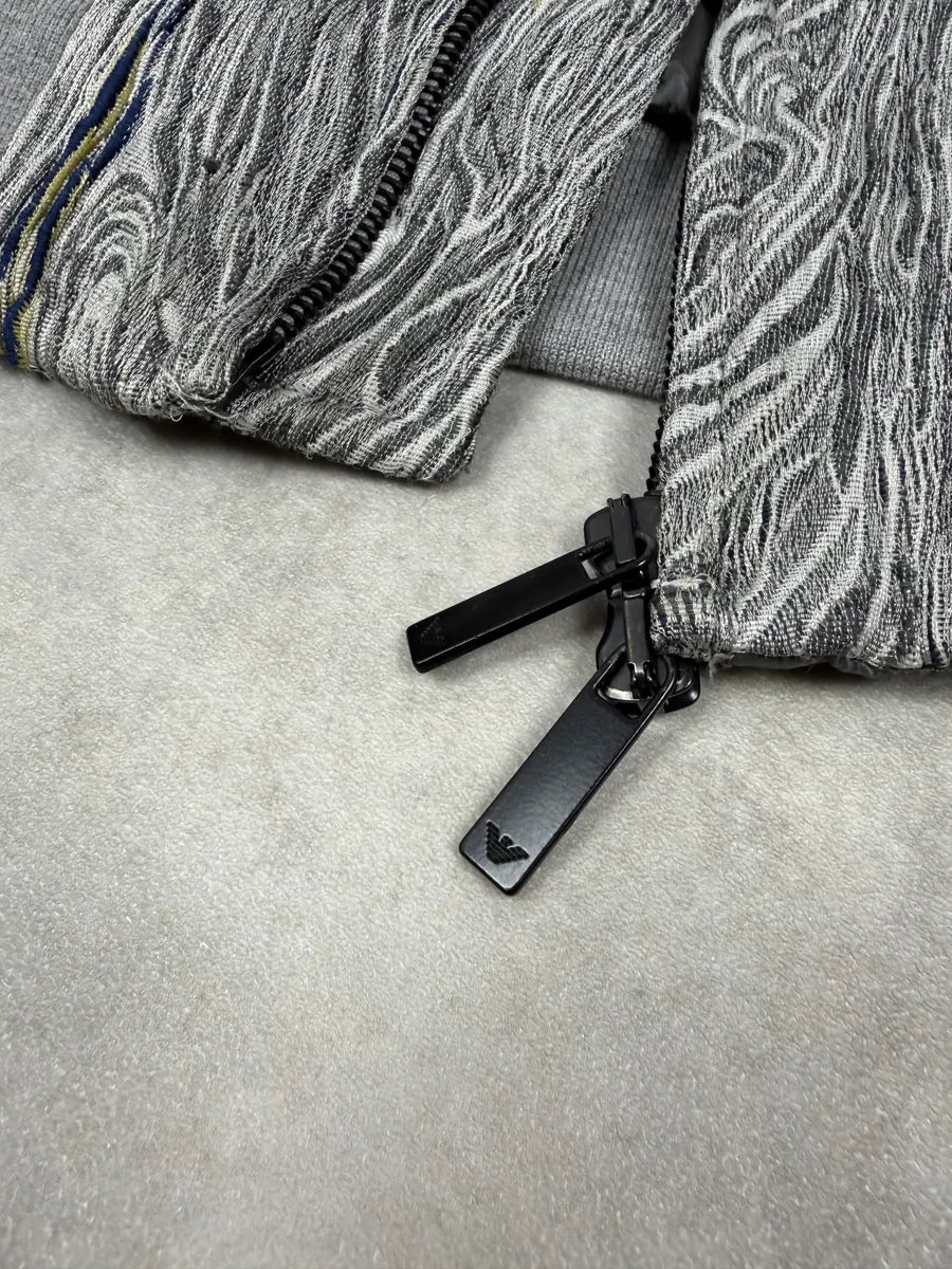 AW2020 Emporio Armani Grey Psychadelic Bomber Jacket WwuSIXY 11