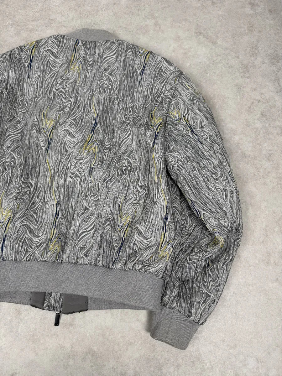 AW2020 Emporio Armani Grey Psychadelic Bomber Jacket WwuSIXY 6