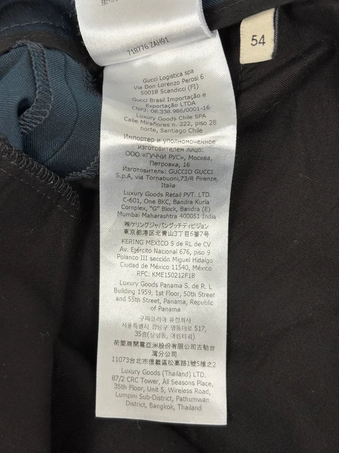 AW2020 Gucci Blue Classy Premium Tailored Pants WQLNeXZ 10