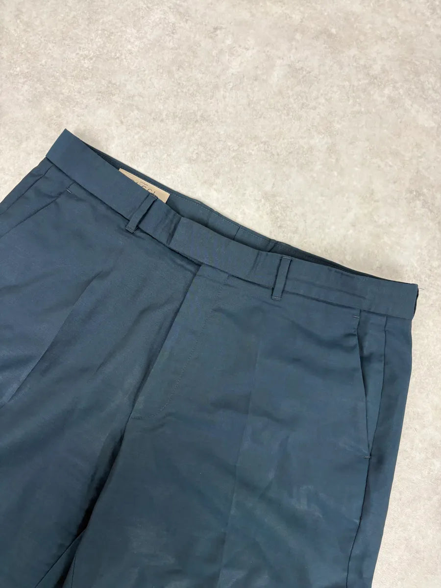AW2020 Gucci Blue Classy Premium Tailored Pants WQLNeXZ 4