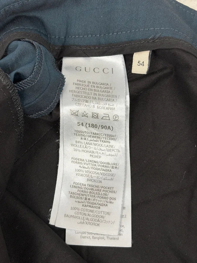 AW2020 Gucci Blue Classy Premium Tailored Pants WQLNeXZ 8