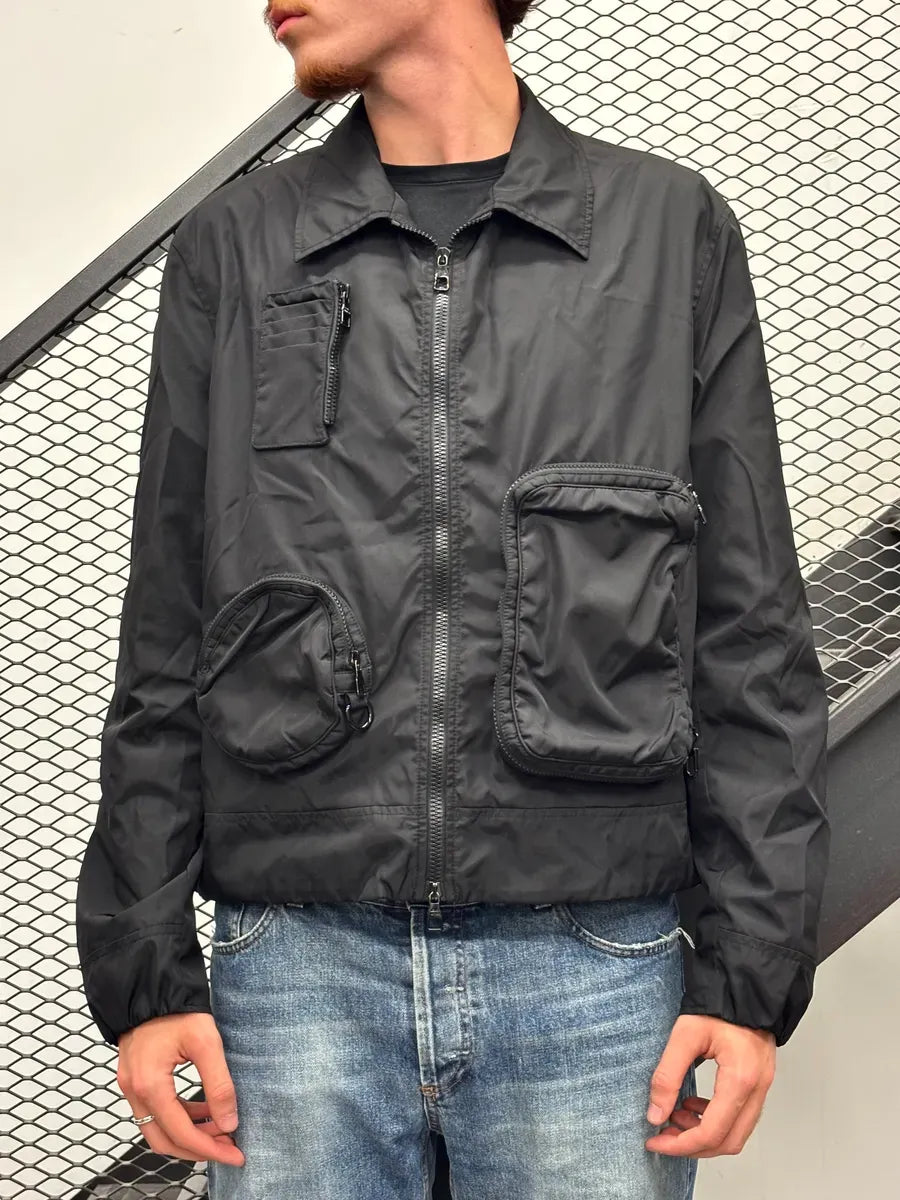 AW2020 Louis Vuitton Black Multi Pockets Nylon Jacket dNdsJZy 1