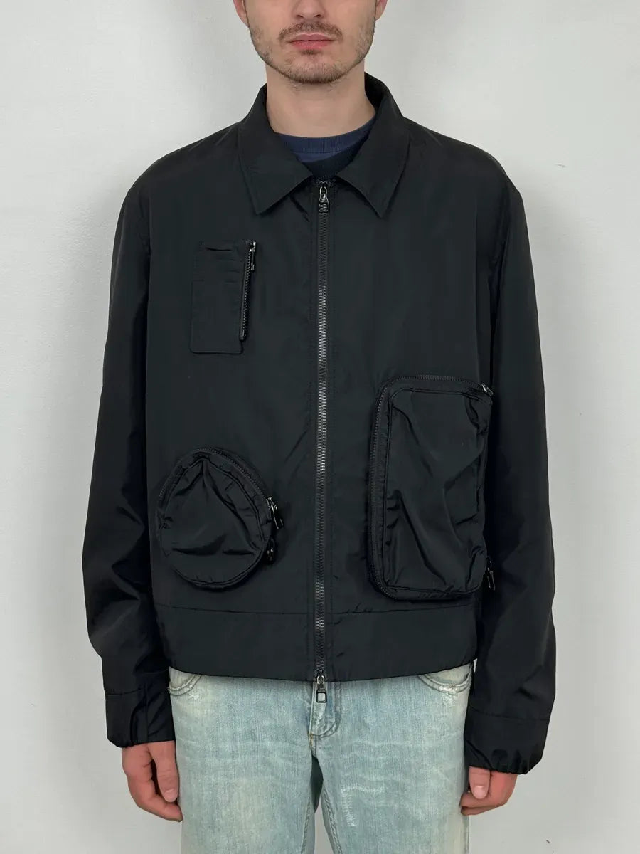 AW2020 Louis Vuitton Black Multi Pockets Nylon Jacket yyjVcHY 1