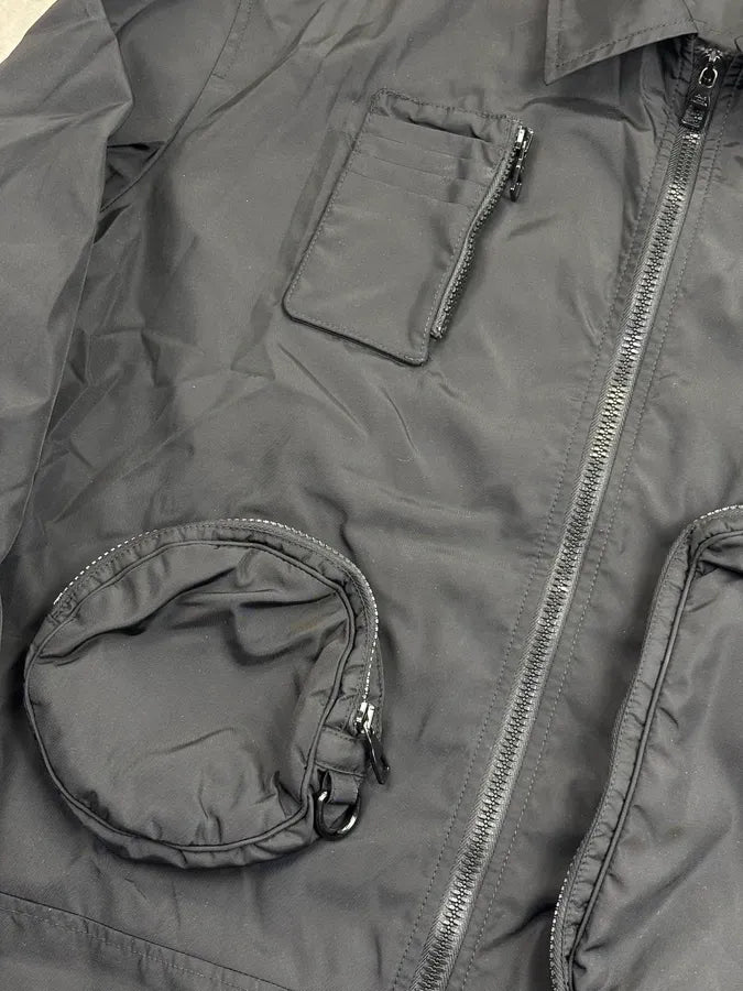 AW2020 Louis Vuitton Black Multi Pockets Nylon Jacket dNdsJZy 7